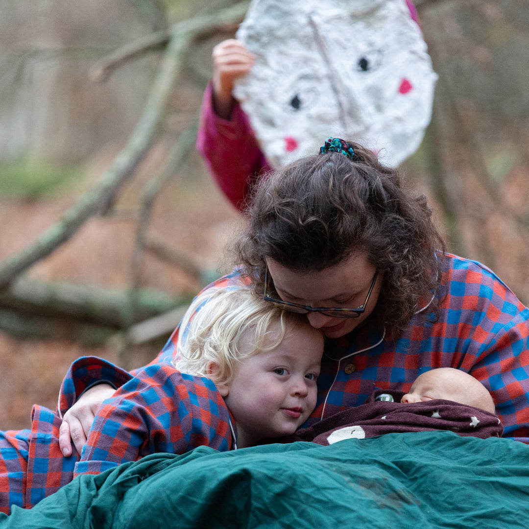 Burnt Ochre Check Adult Classic Pyjamas Multi / X Large