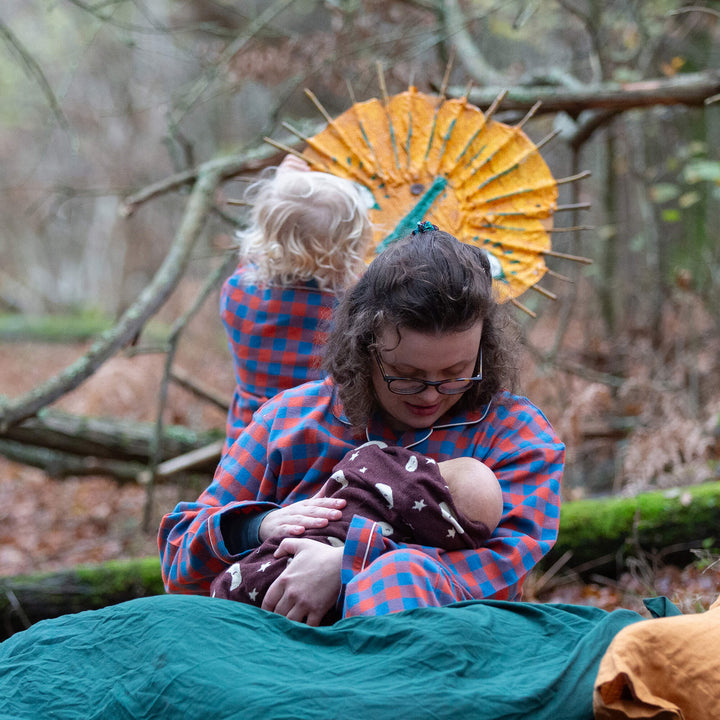 Burnt Ochre Check Adult Classic Pyjamas Multi / X Large