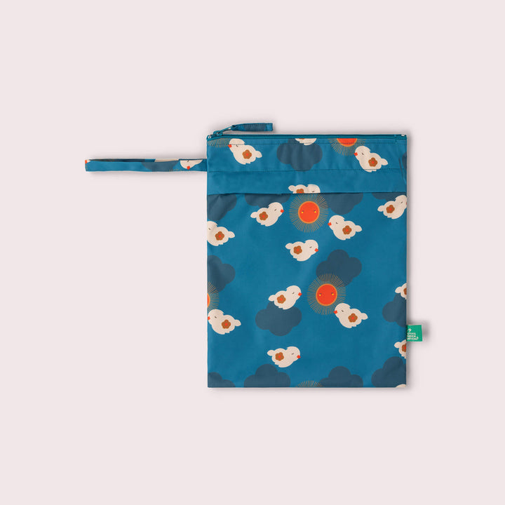 Sun Birds Recycled Waterproof Wet Bag Blue / One Size