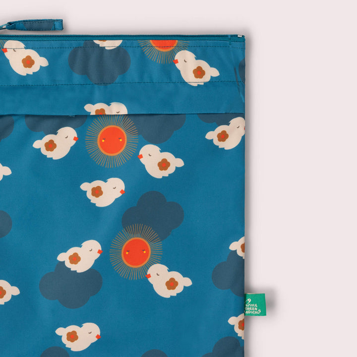 Sun Birds Recycled Waterproof Wet Bag Blue / One Size