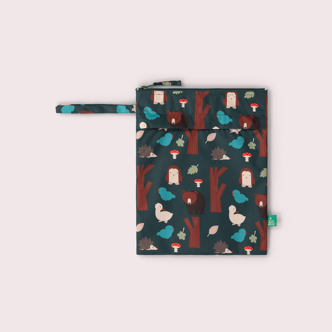 Woodland World Recycled Waterproof Wet Bag Green / One Size