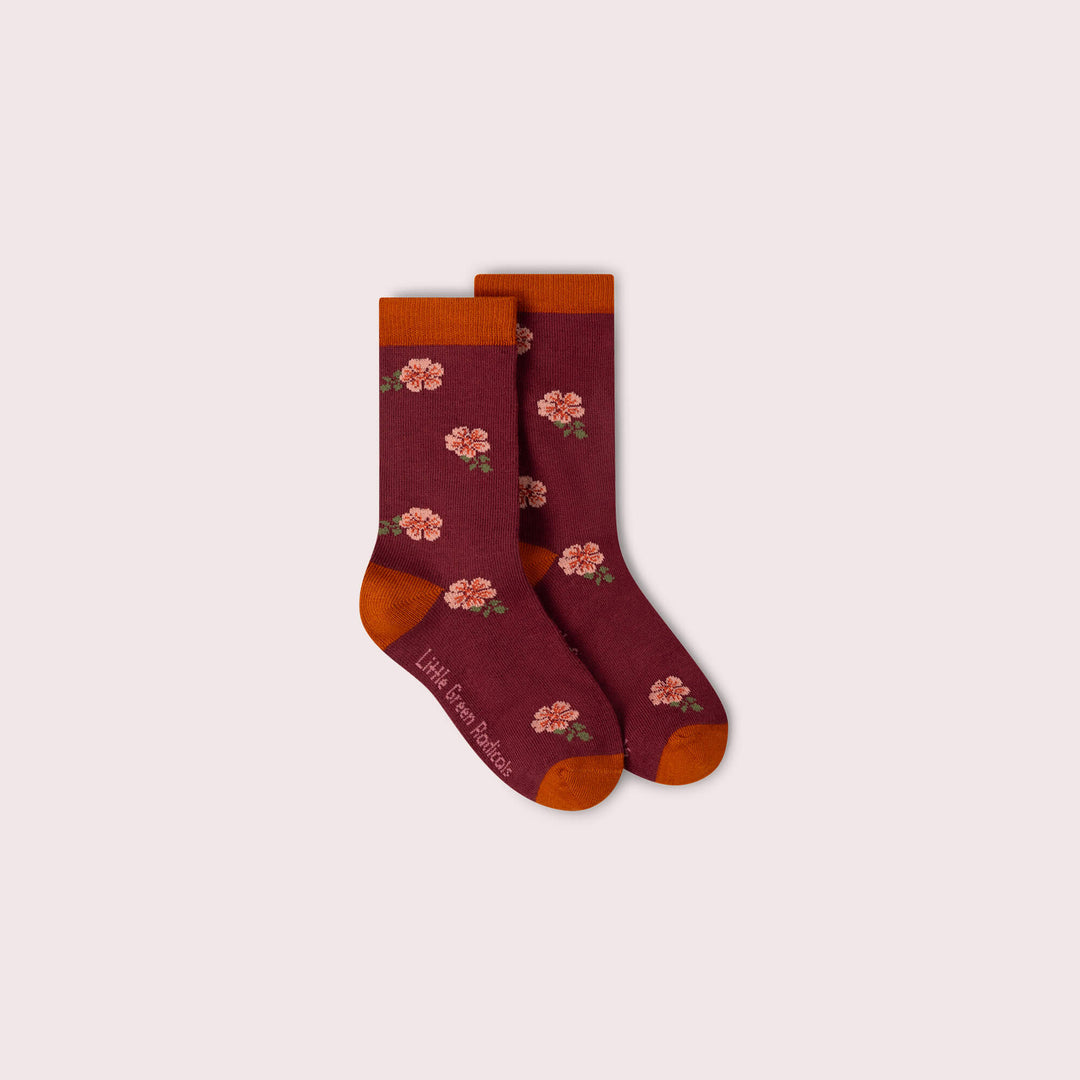 Berry Petals Ankle Socks 3 Pack Multi / 6-8y