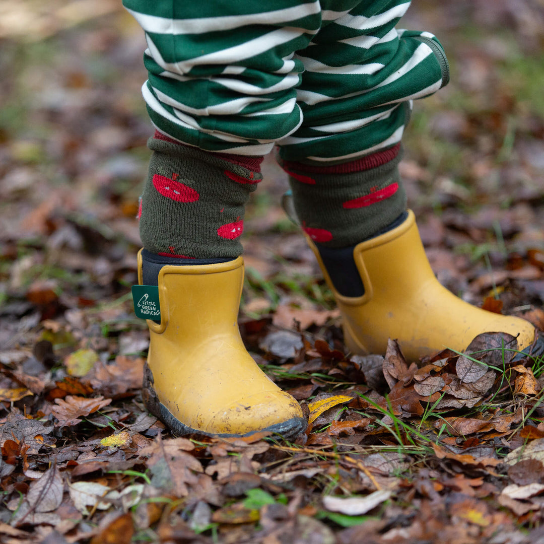 Red Apple Terry Boot Socks 2 Pack Multi / 6-8y