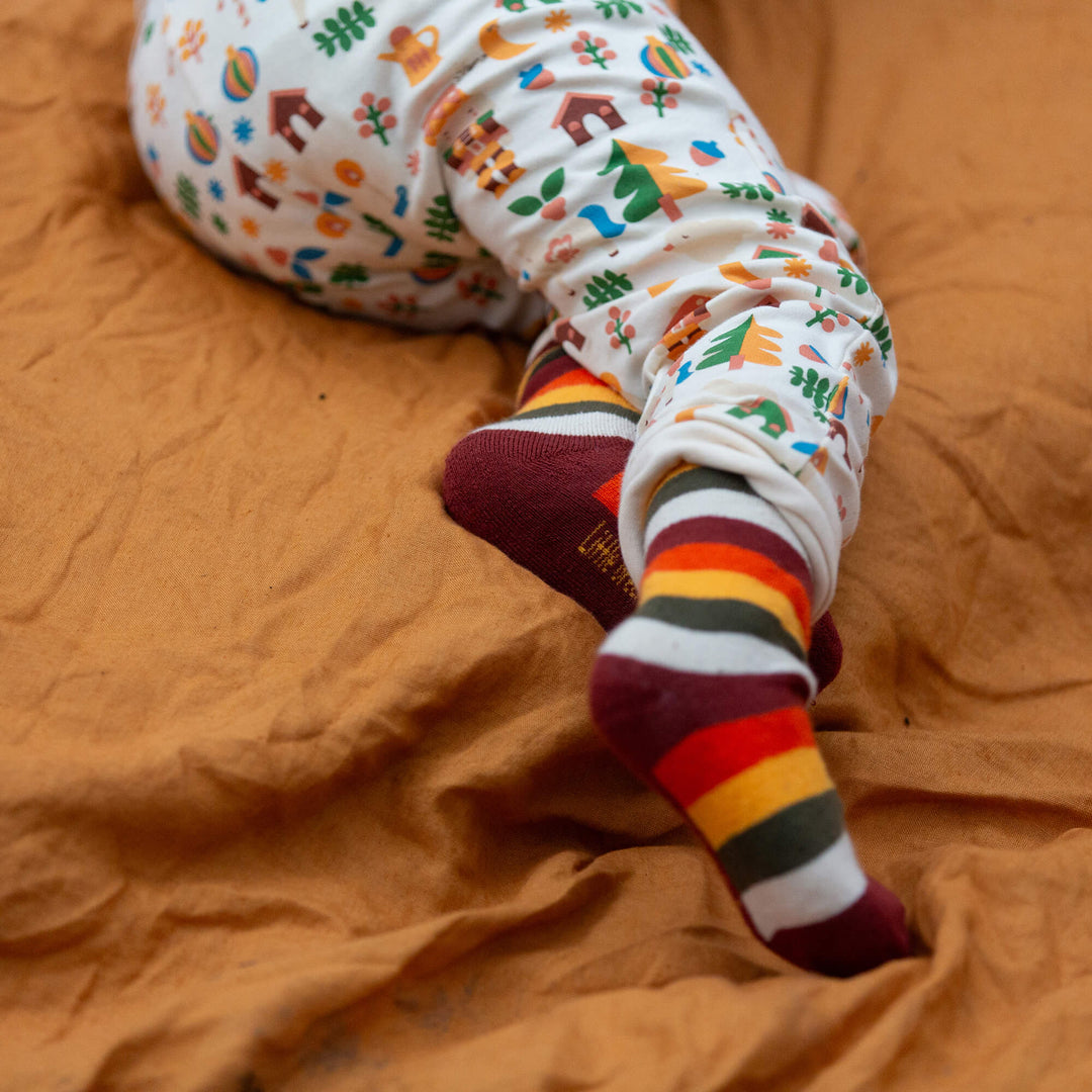 Hazel Rainbow Terry Boot Socks 2 Pack Multi / 6-8y