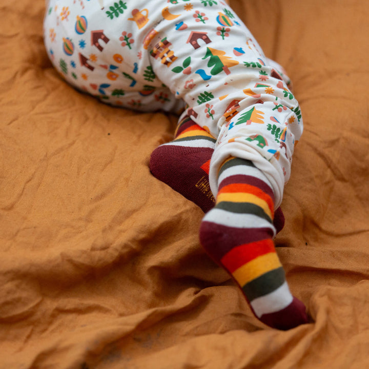 Hazel Rainbow Terry Boot Socks 2 Pack Multi / 6-8y