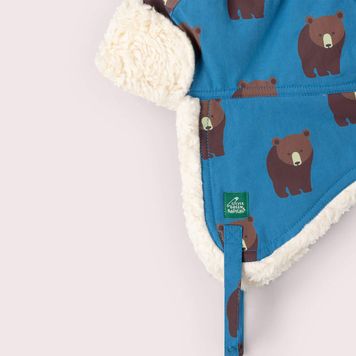 Blue Bears Sherpa Fleece Cosy Hat Blue / 5-8y