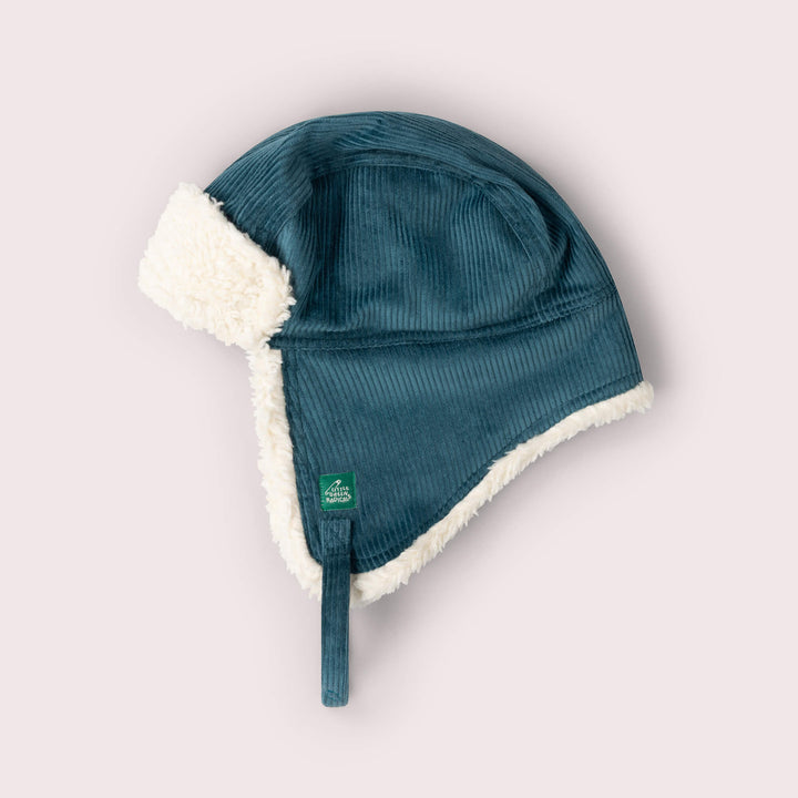 Blue Sherpa Fleece Cosy Hat Blue / 5-8y