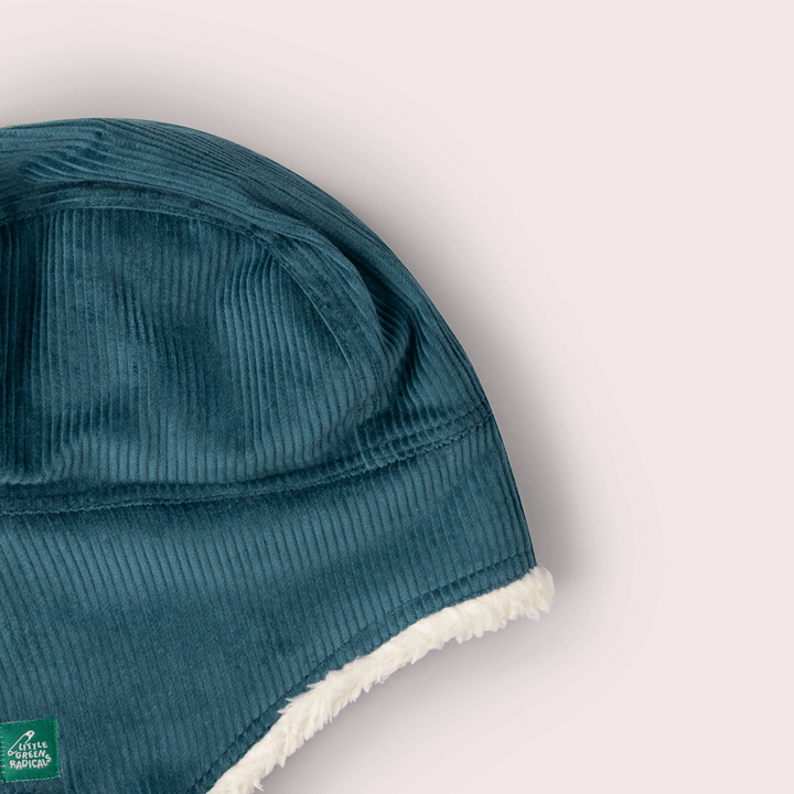 Blue Sherpa Fleece Cosy Hat Blue / 5-8y