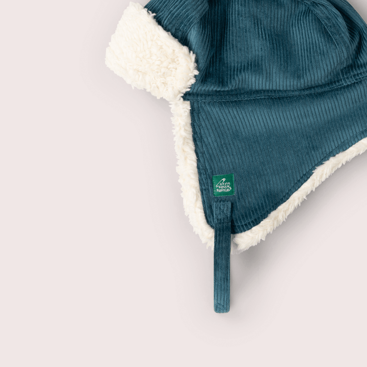 Blue Sherpa Fleece Cosy Hat Blue / 5-8y
