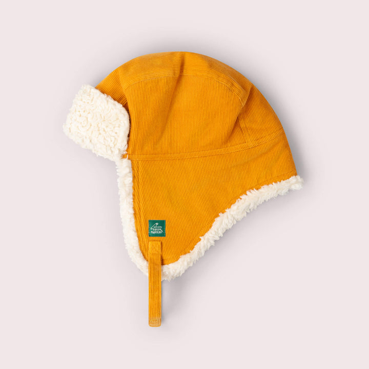 Sunflower Sherpa Fleece Cosy Hat Gold / 5-8y