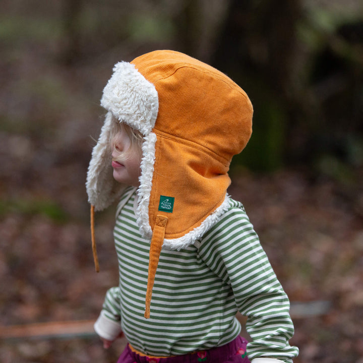 Sunflower Sherpa Fleece Cosy Hat Gold / 5-8y