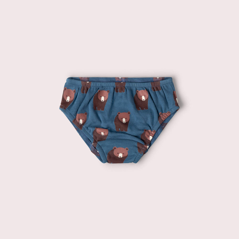 Blue Bears Organic Underwear 3 Pack Multi / 7-8y