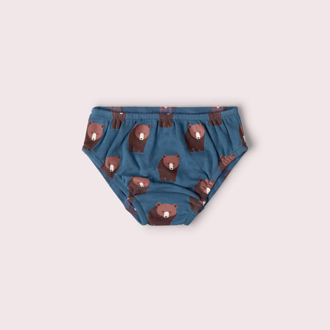 Blue Bears Organic Underwear 3 Pack Multi / 7-8y