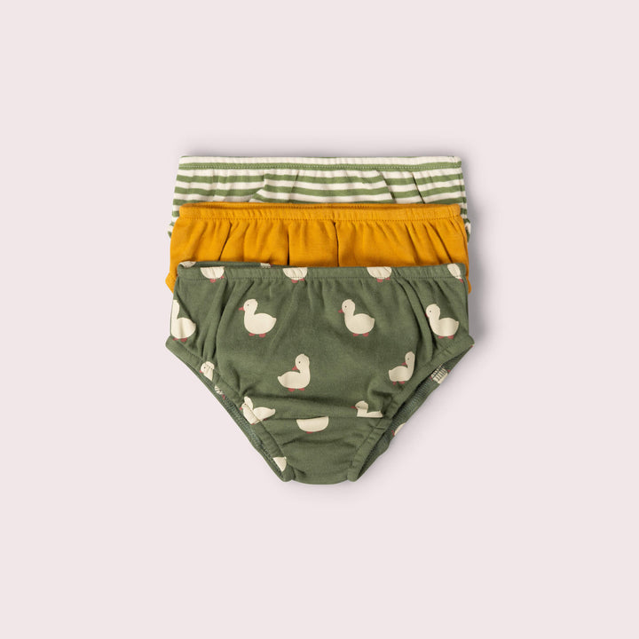Olive Ducks Organic Underwear 3 Pack Multi / 7-8y