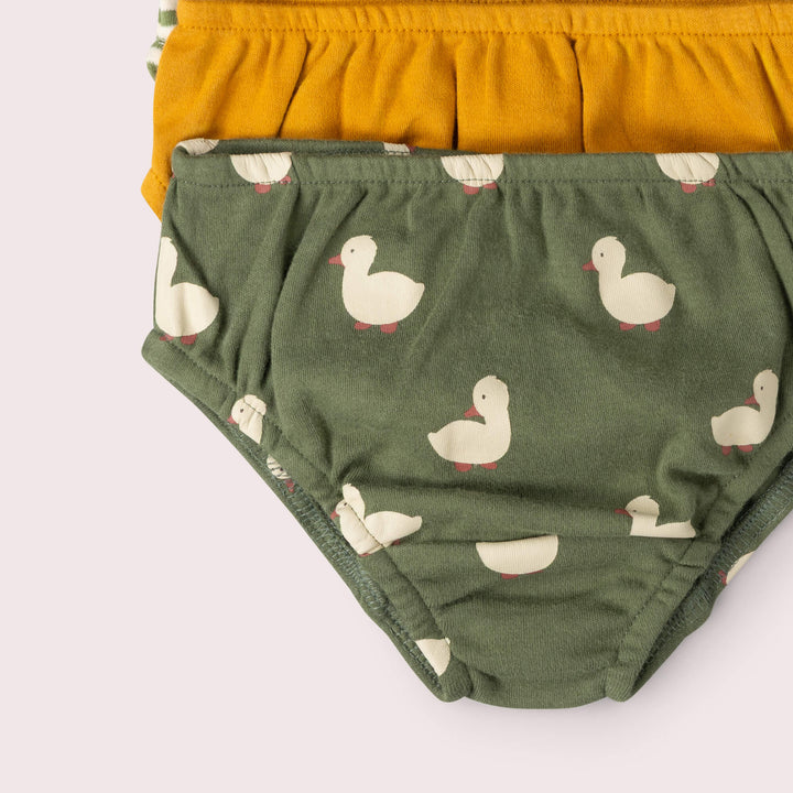 Olive Ducks Organic Underwear 3 Pack Multi / 7-8y