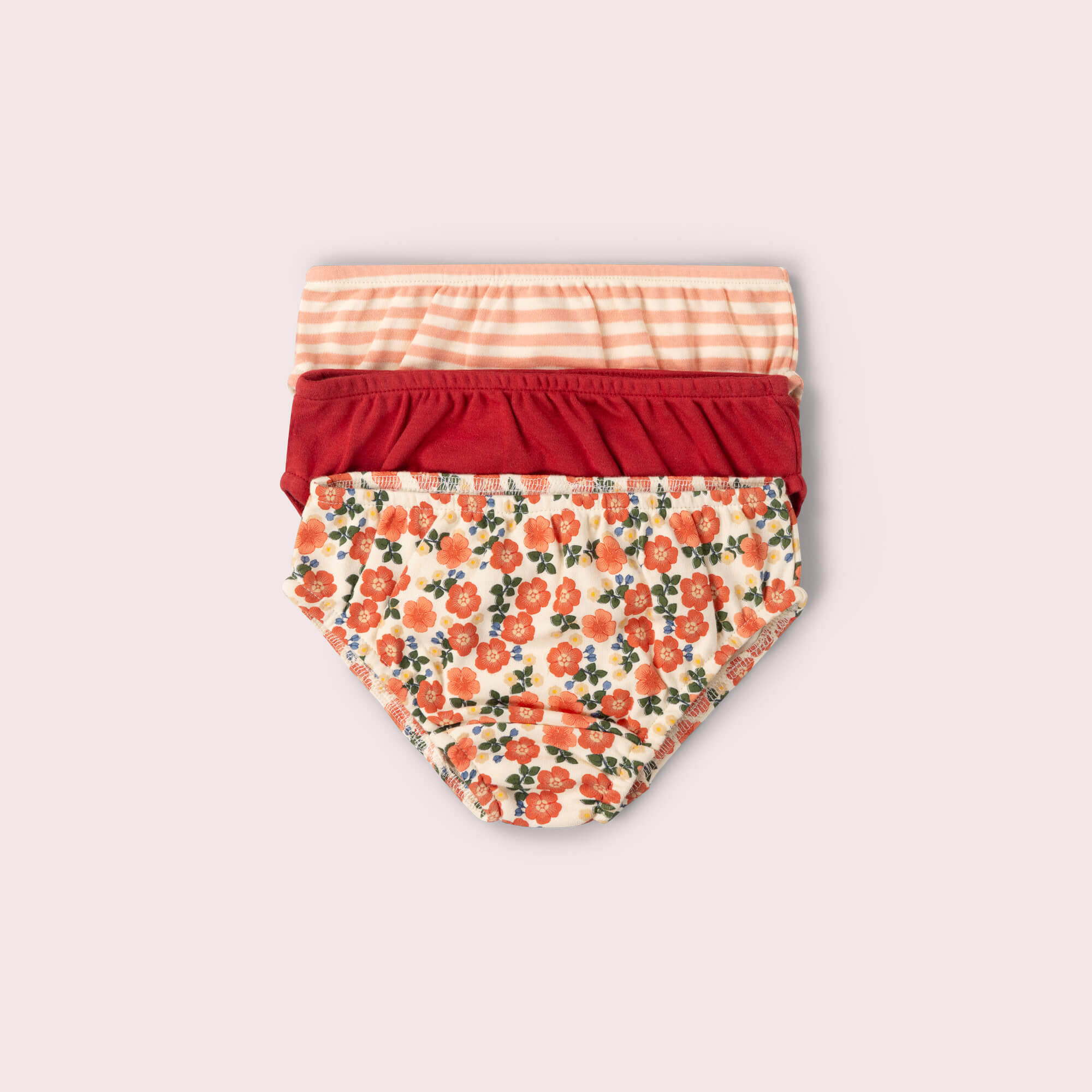 Petals Organic Underwear 3 Pack Multi / 7-8y