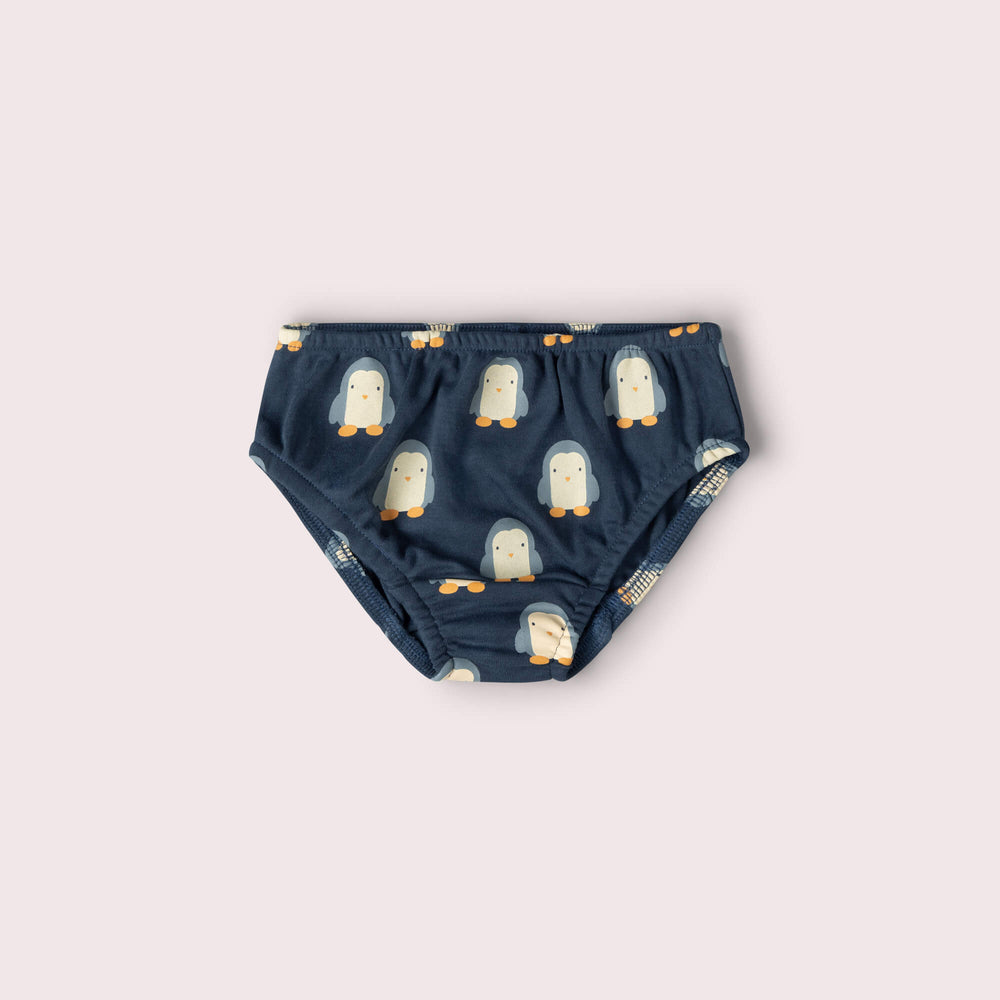 Blue Penguins Organic Underwear 3 Pack Multi / 7-8y