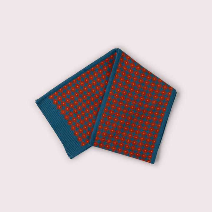 Ginger Squares Knitted Scarf Multi / One Size