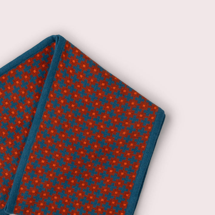 Ginger Squares Knitted Scarf Multi / One Size