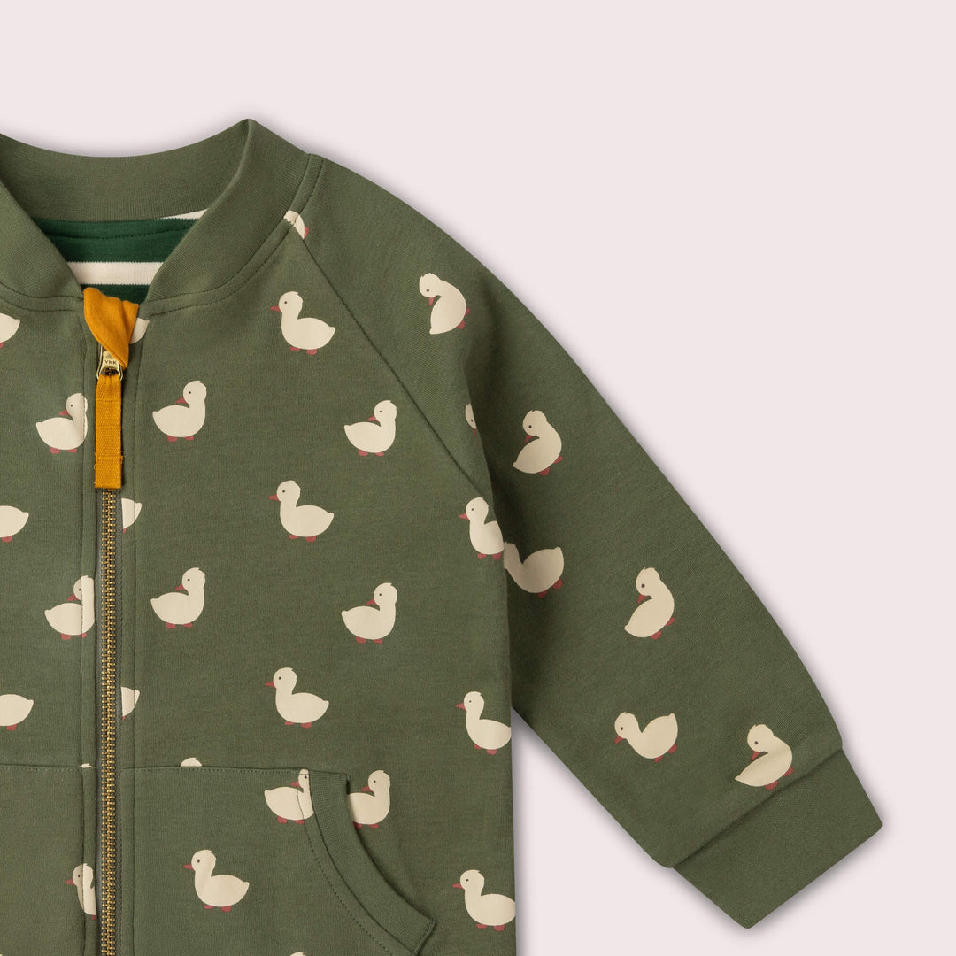 Olive Ducks Reversible Easy Rider Jacket Green / 7-8y