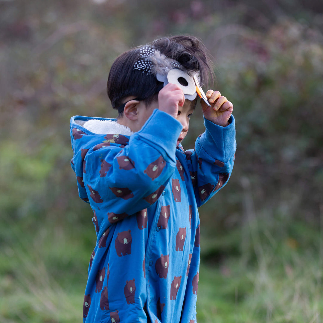 Blue Bears Sherpa Lined Snowsuit Blue / 3-4y