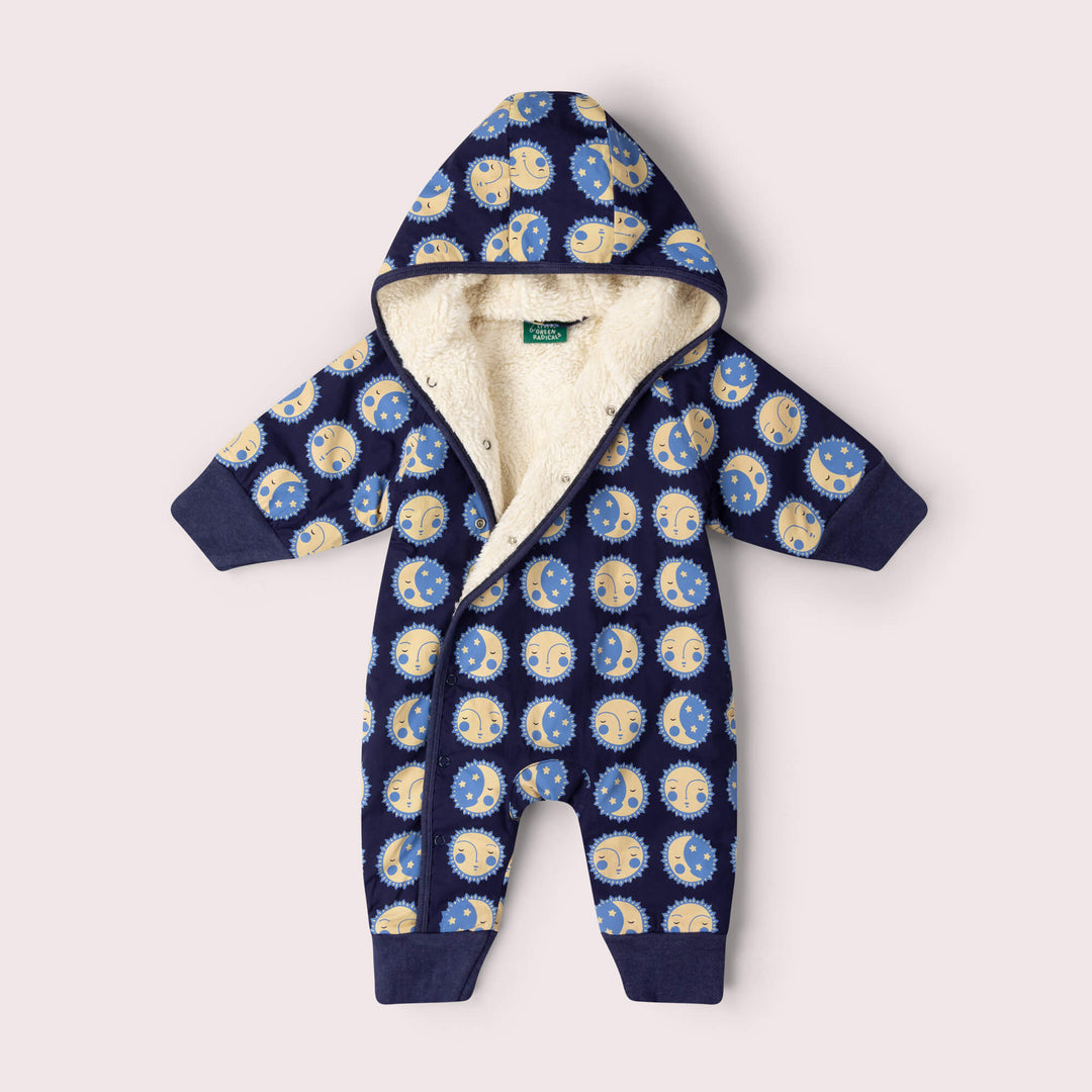 Sun Folk Sherpa Lined Snowsuit Blue / 3-4y
