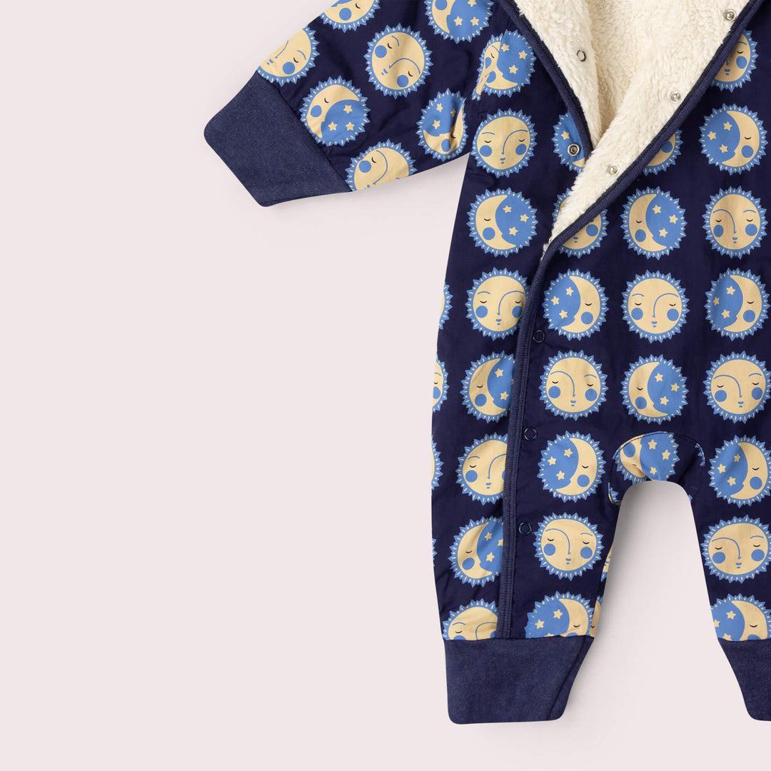 Sun Folk Sherpa Lined Snowsuit Blue / 3-4y