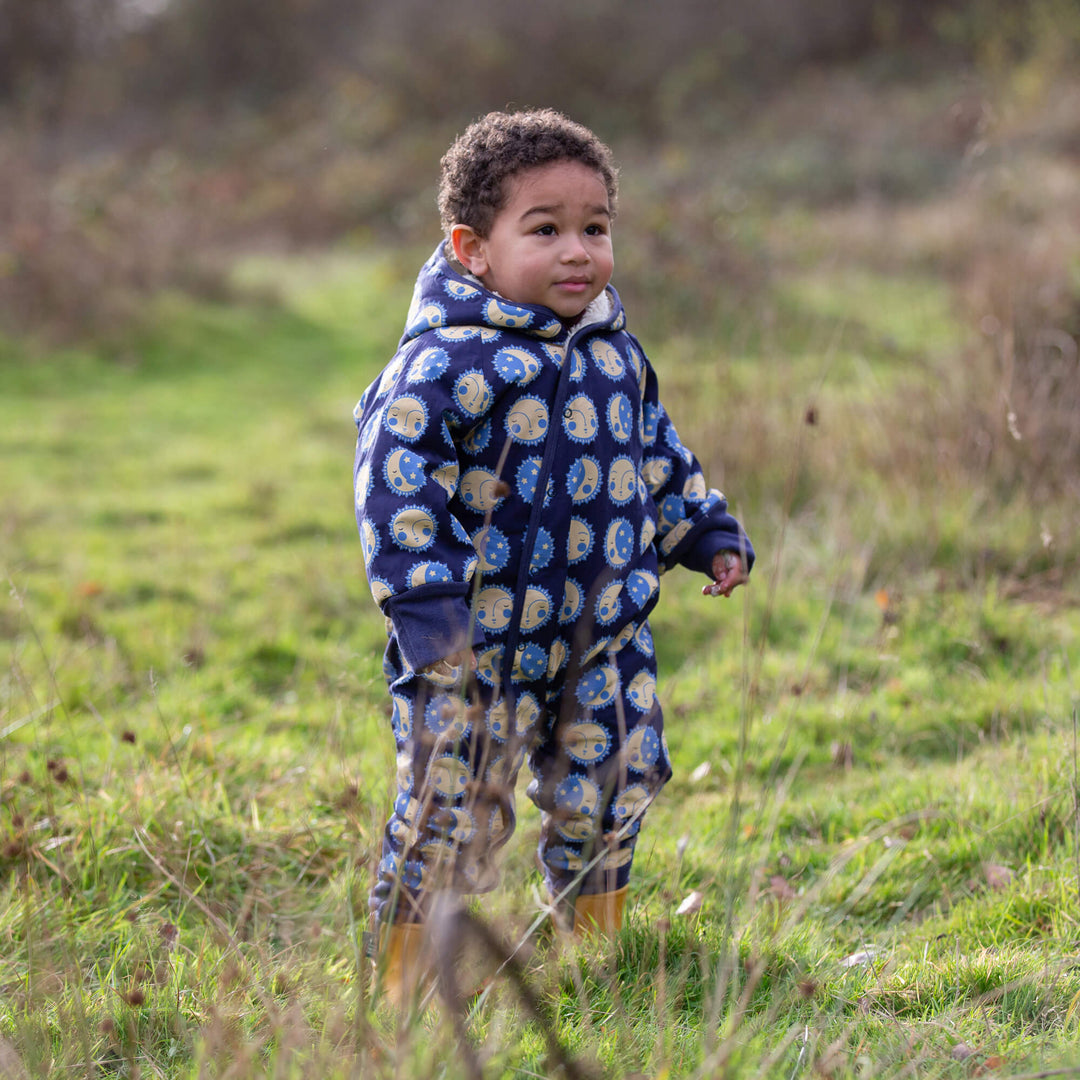 Sun Folk Sherpa Lined Snowsuit Blue / 3-4y