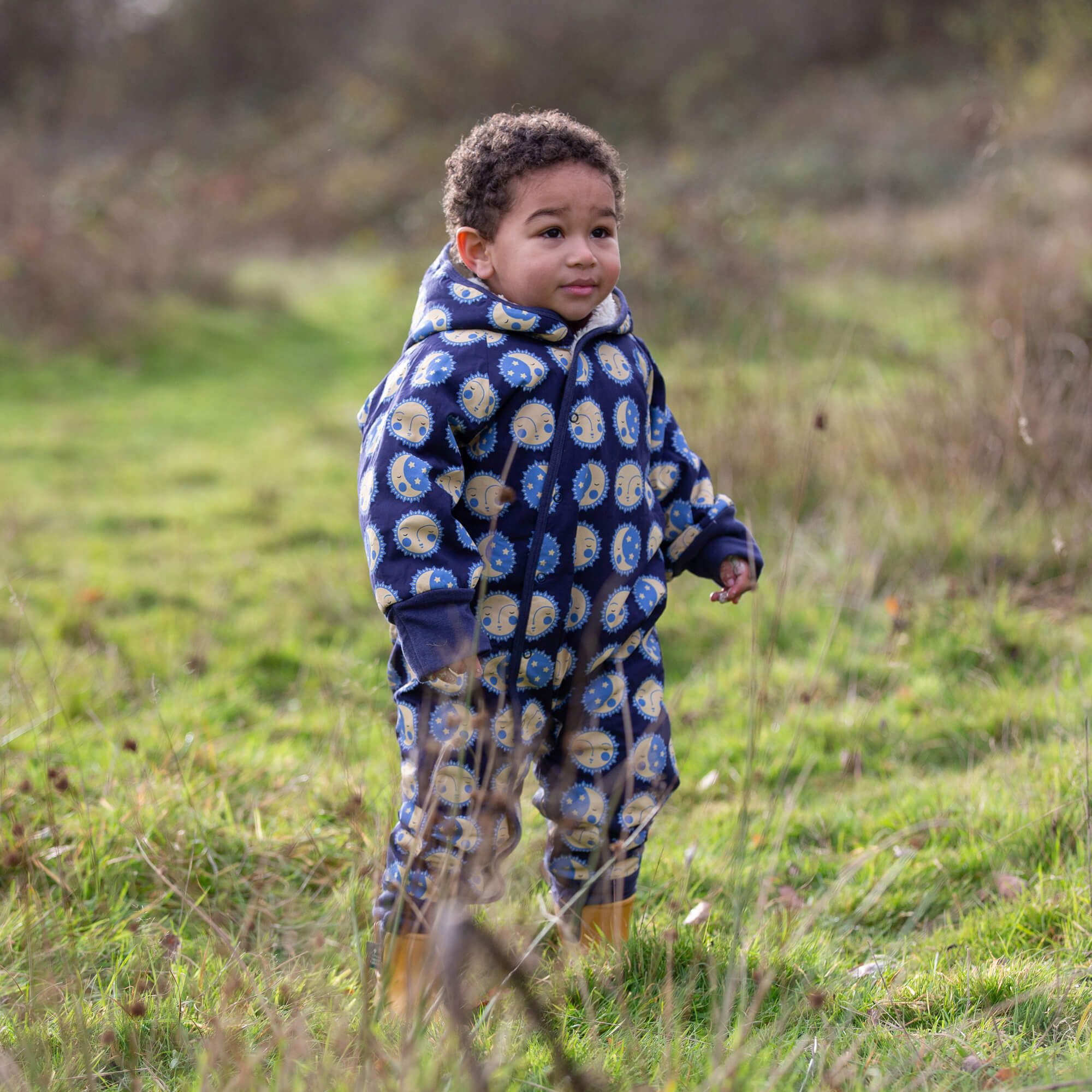 Sun Folk Sherpa Lined Snowsuit Blue / 3-4y