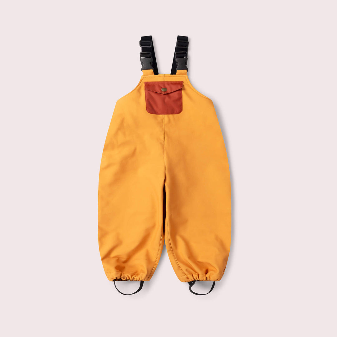 Gold Recycled Lined Waterproof Dungarees Gold / 5-6y