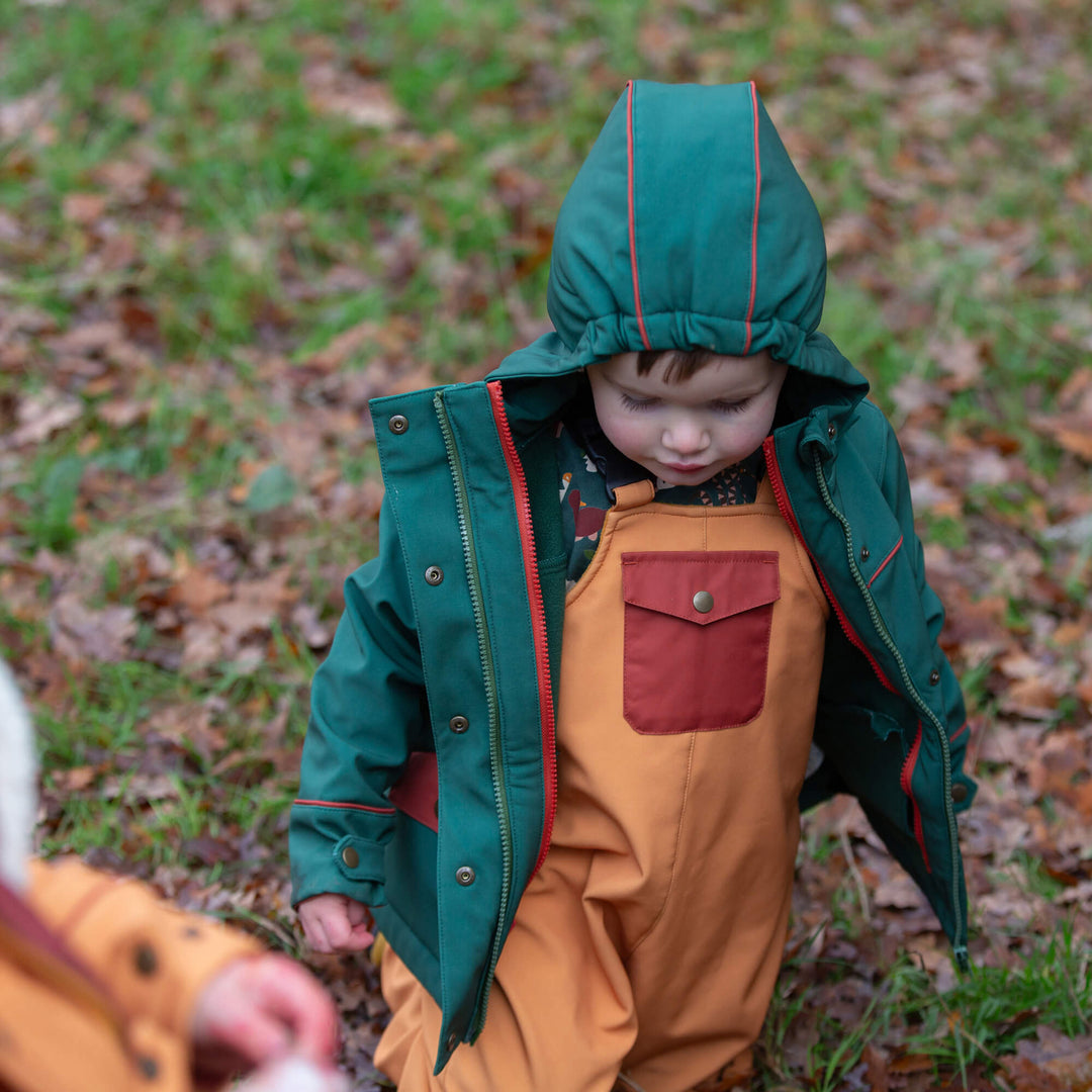 Gold Recycled Lined Waterproof Dungarees Gold / 5-6y