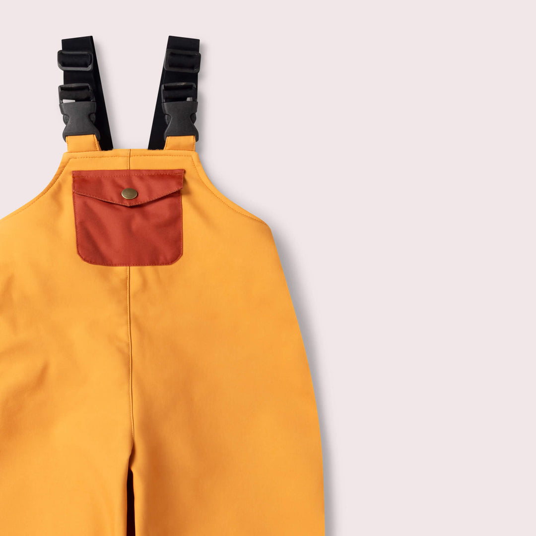 Gold Recycled Lined Waterproof Dungarees Gold / 5-6y