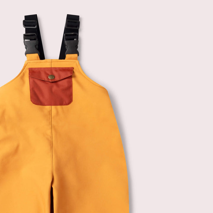 Gold Recycled Lined Waterproof Dungarees Gold / 5-6y