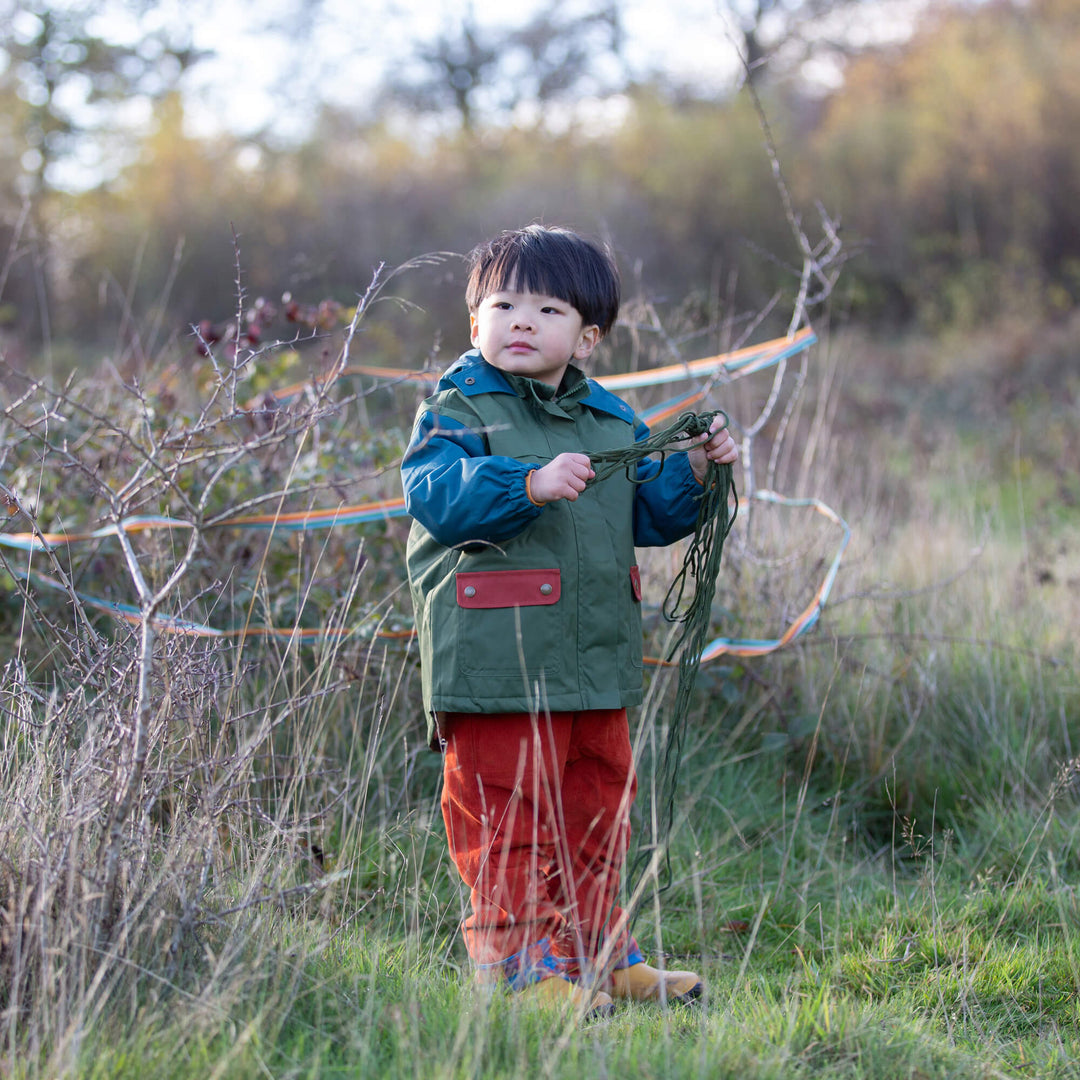 Chive Green Recycled Waterproof Winter Coat Green / 8-9y