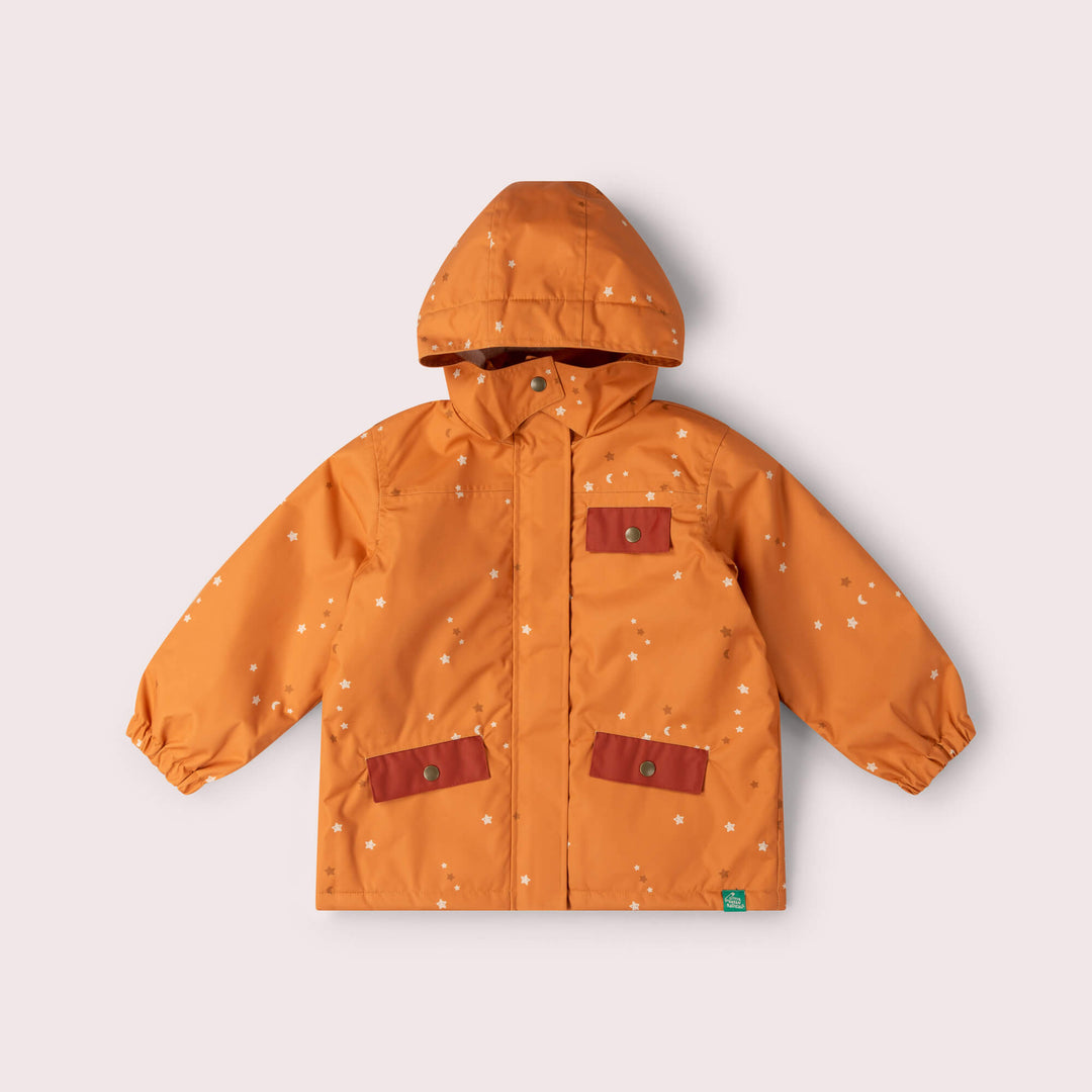 Gold Stars Recycled Waterproof Adventure Winter Coat Gold / 7-8y