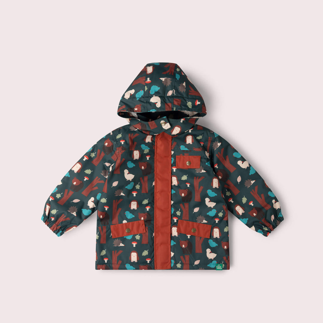 Woodland World Recycled Waterproof Adventure Winter Coat Green / 7-8y