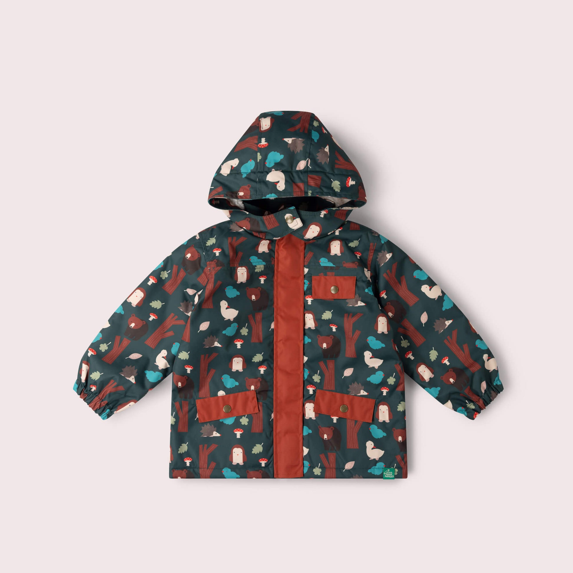 Woodland World Recycled Waterproof Adventure Winter Coat Green / 7-8y