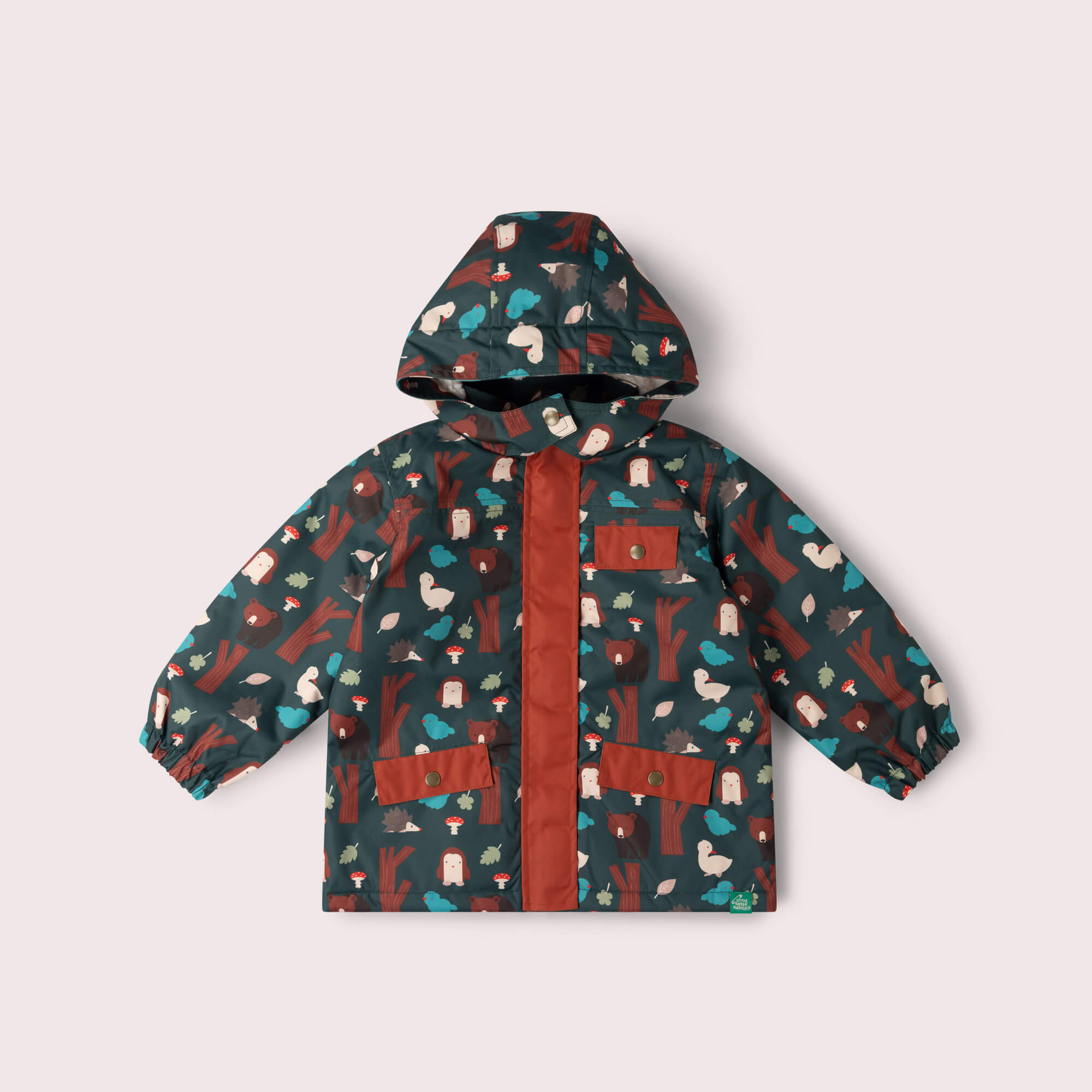 Woodland World Recycled Waterproof Adventure Winter Coat Green / 7-8y