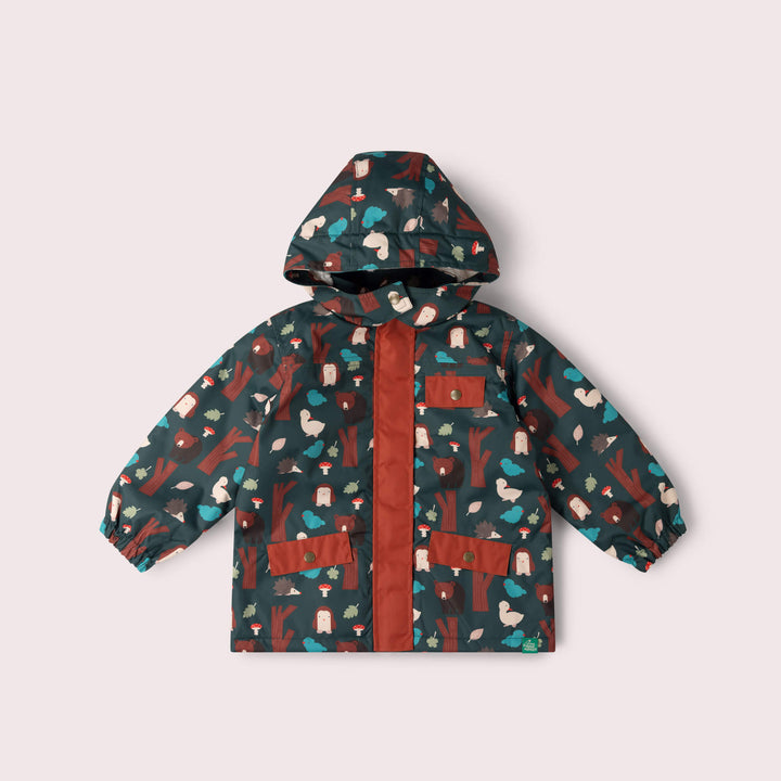 Woodland World Recycled Waterproof Adventure Winter Coat Green / 7-8y