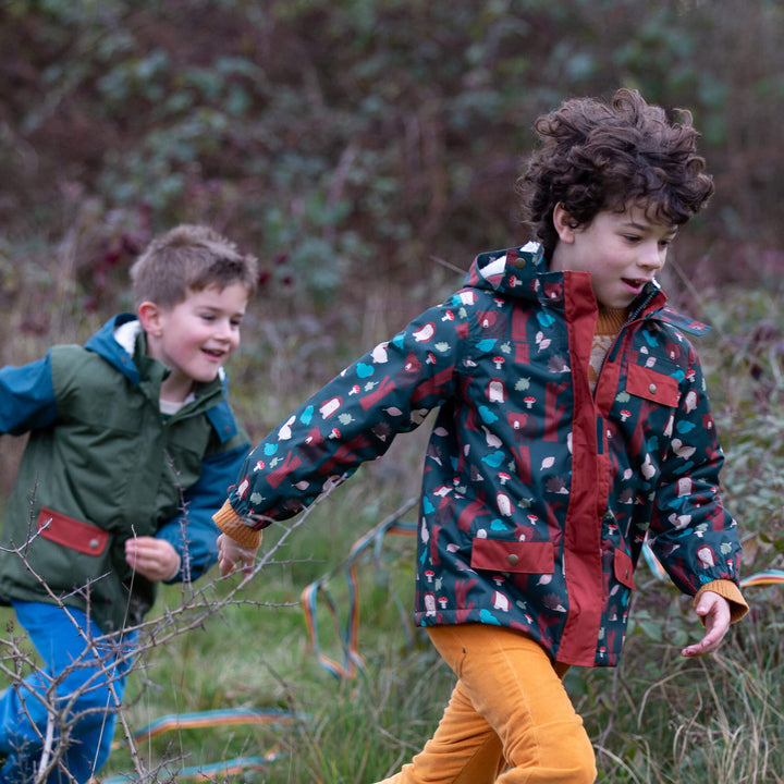 Woodland World Recycled Waterproof Adventure Winter Coat Green / 7-8y