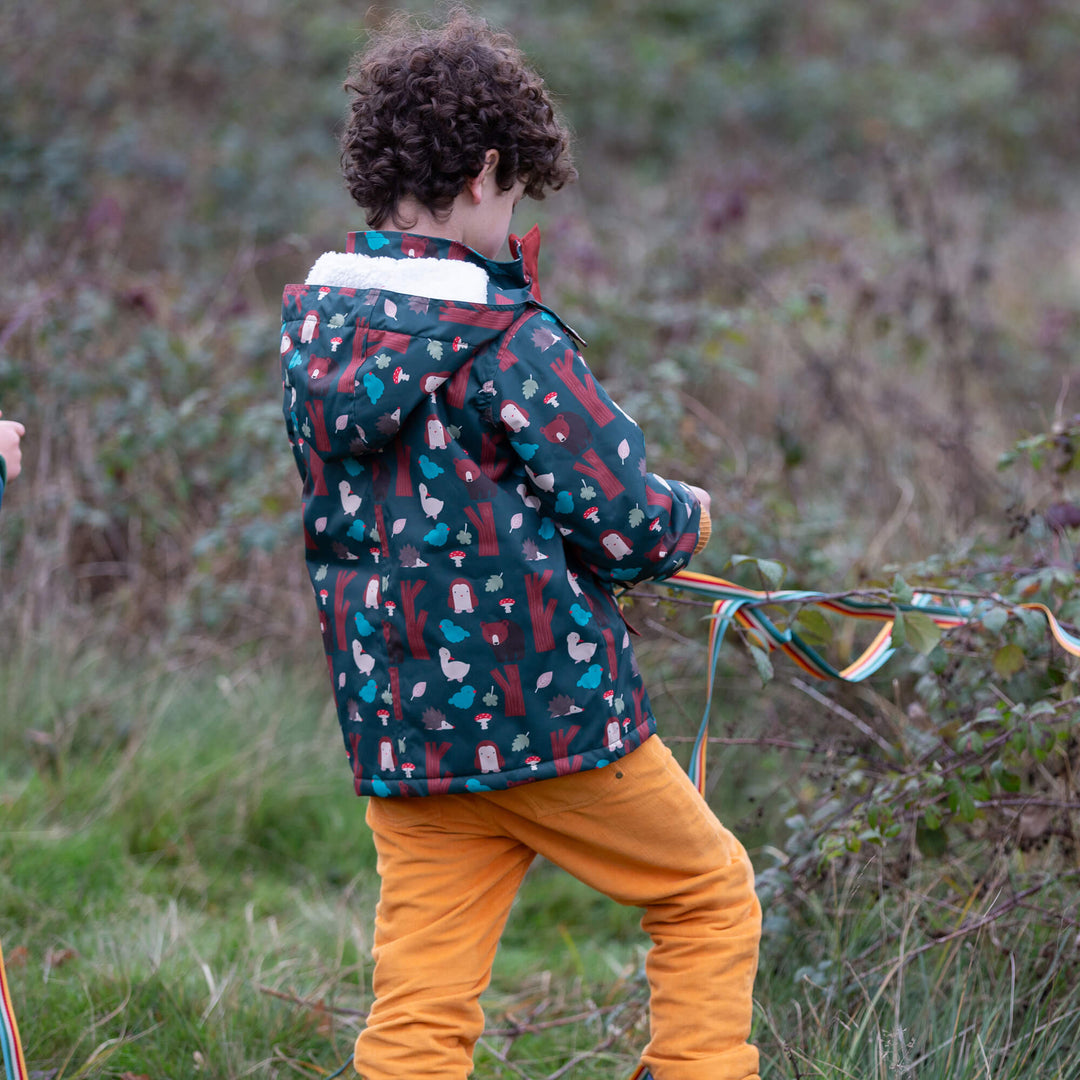 Woodland World Recycled Waterproof Adventure Winter Coat Green / 7-8y