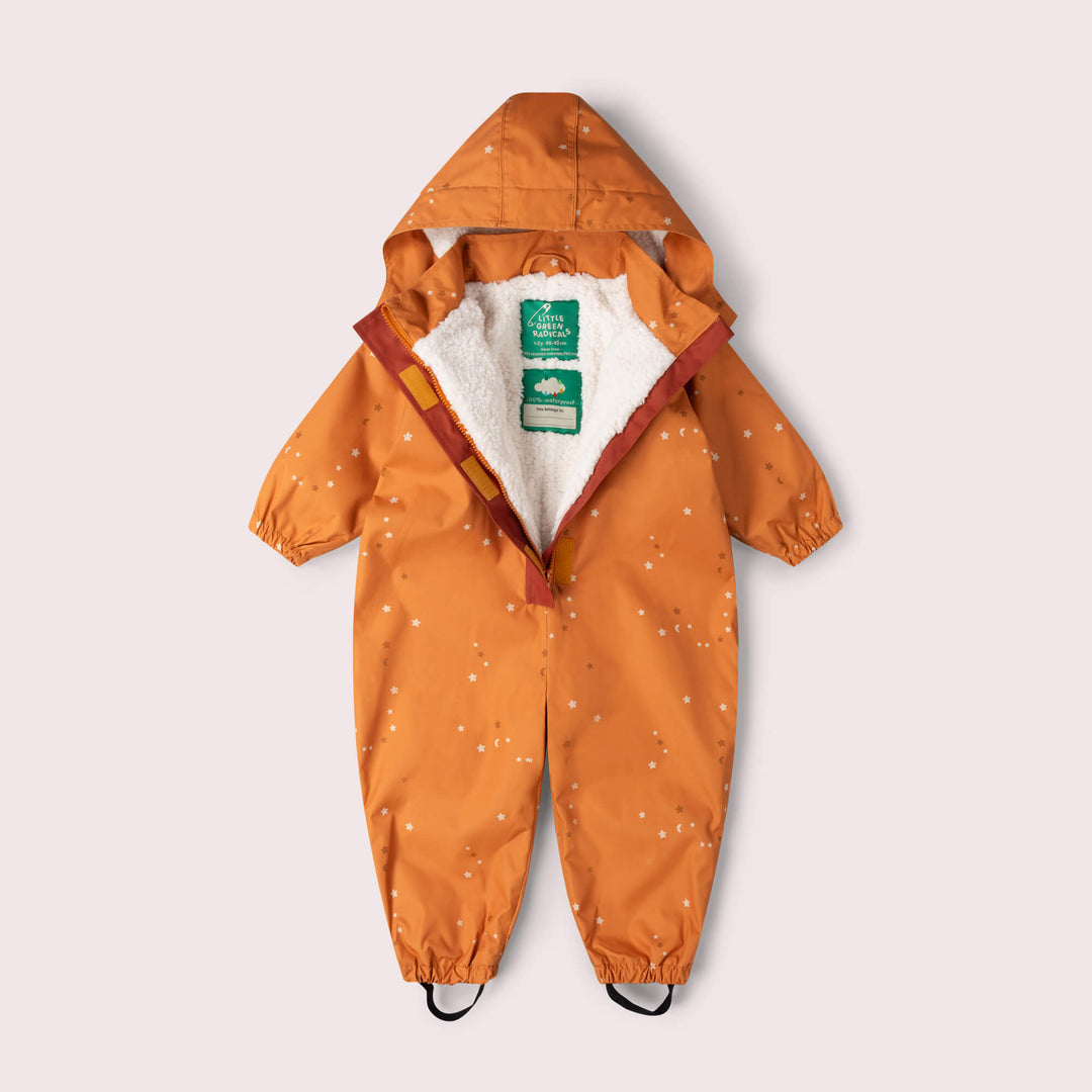 Gold Stars Recycled Waterproof Winter Suit Gold / 5-6y