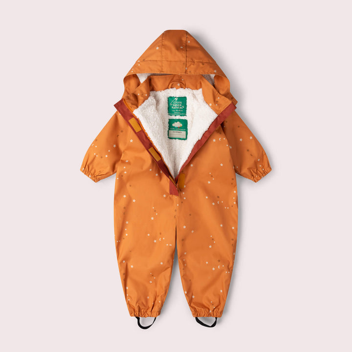 Gold Stars Recycled Waterproof Winter Suit Gold / 5-6y