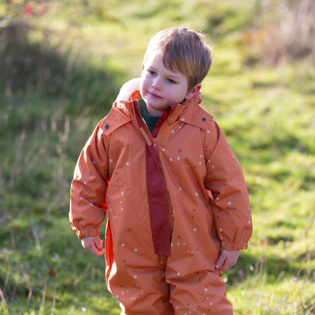 Gold Stars Recycled Waterproof Winter Suit Gold / 5-6y
