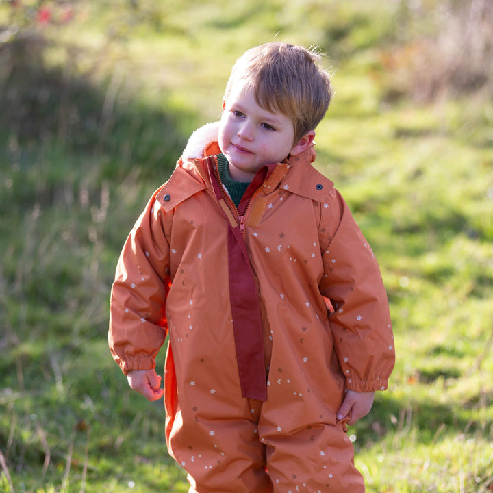 Gold Stars Recycled Waterproof Winter Suit Gold / 5-6y
