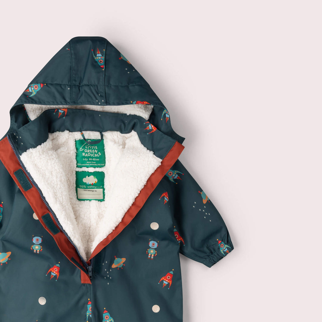 Into Space Adventure Recycled Waterproof Winter Suit Green / 5-6y