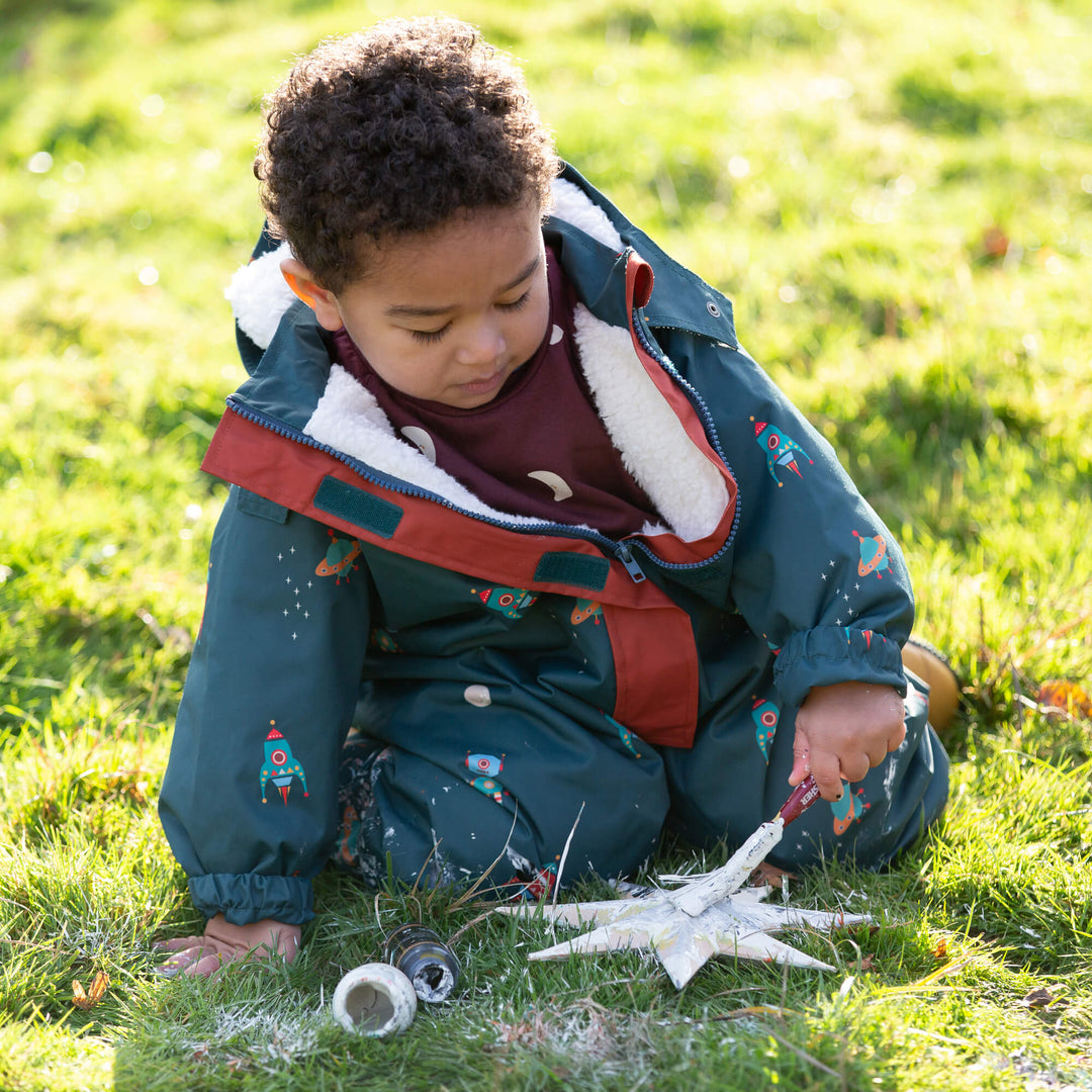 Into Space Adventure Recycled Waterproof Winter Suit Green / 5-6y