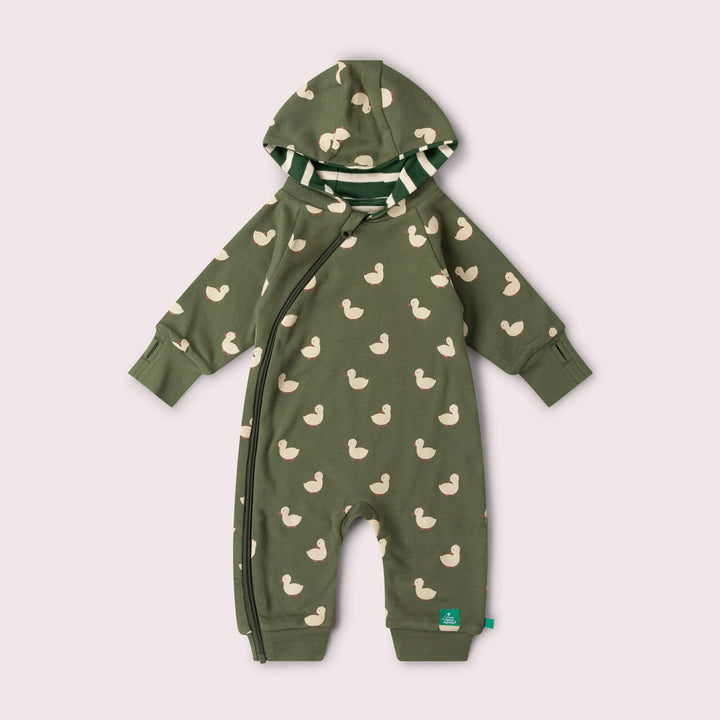 Olive Ducks Hooded Snug Suit Green / 2-3y