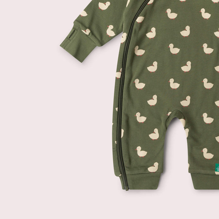 Olive Ducks Hooded Snug Suit Green / 2-3y