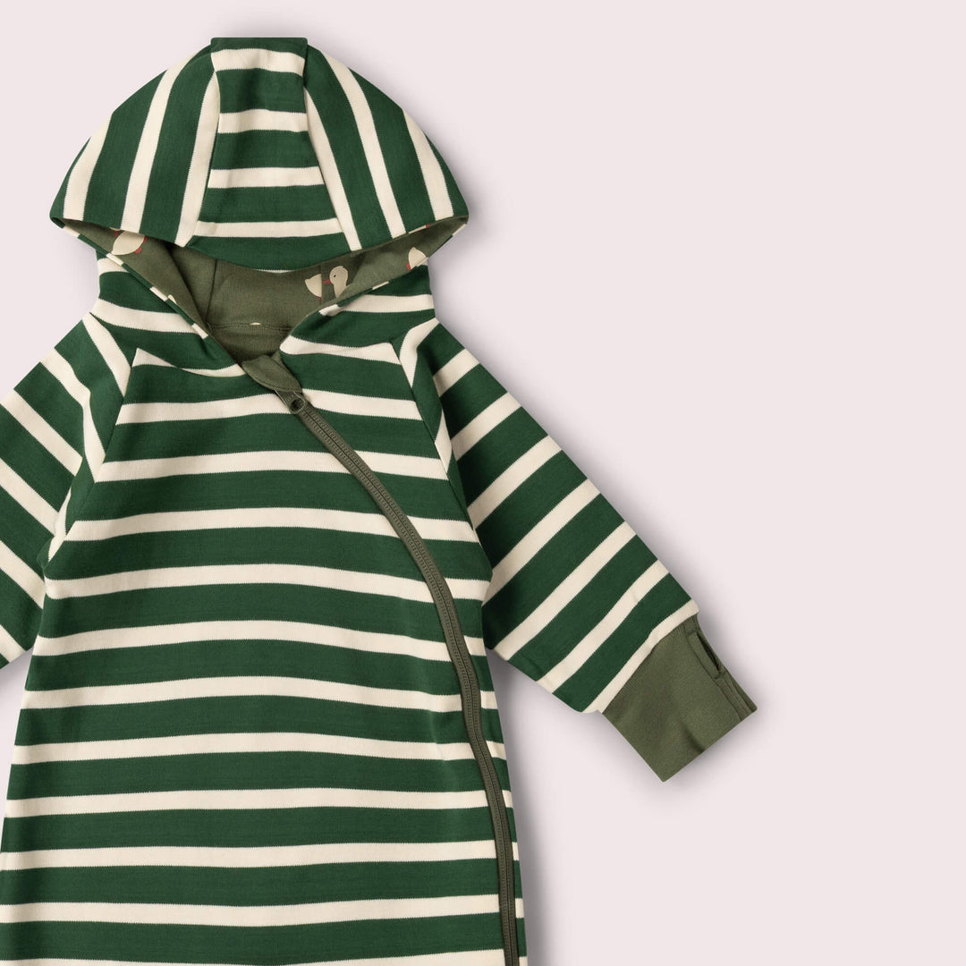 Olive Ducks Hooded Snug Suit Green / 2-3y